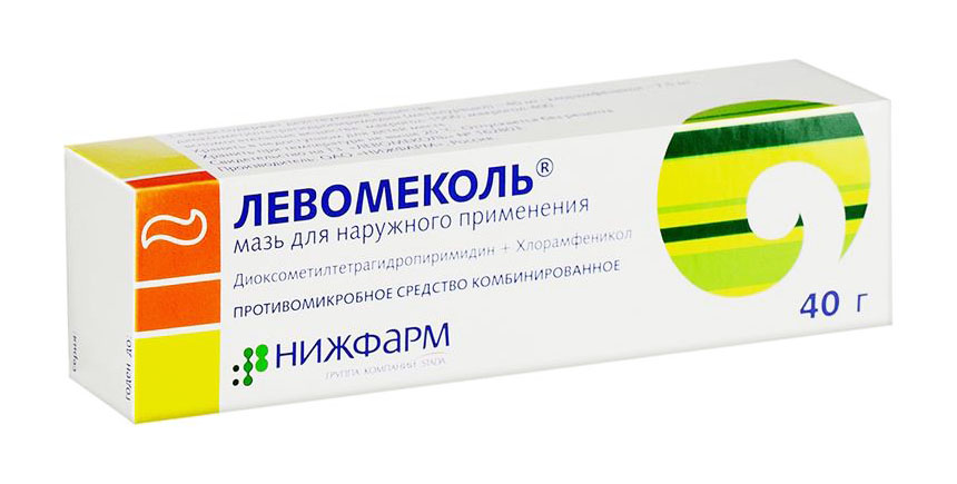 Левомеколь мазь 40 мг/г + 7,5 мг/г 40 г